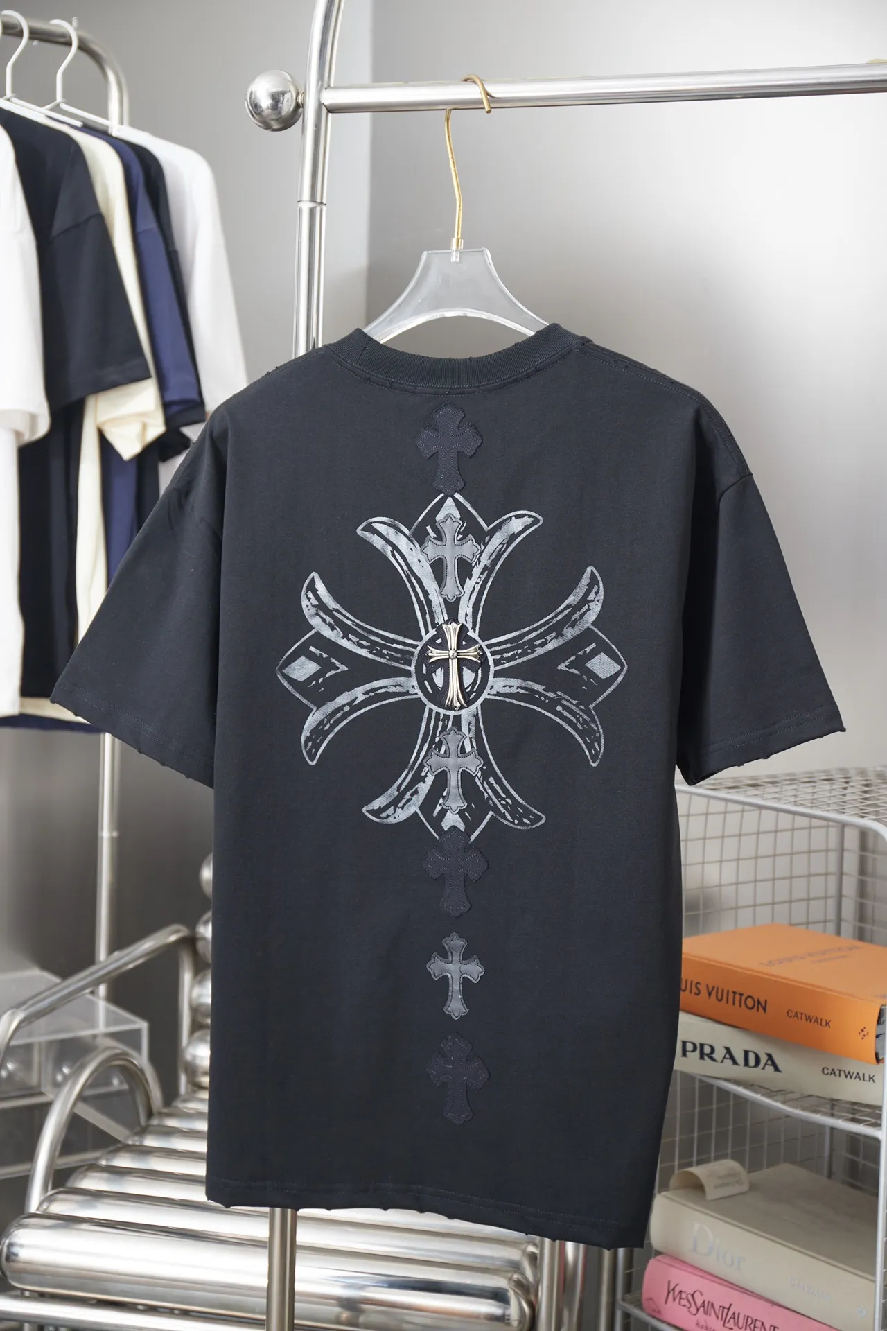 Ch*ome Hearte 26SS New Arrival 100% 32 1X 1 ＋ ， ， ：Black/White Size：S/M/L/XL